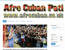 Tablet Screenshot of afrocuban.co.uk